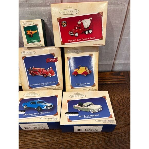 Lot of 8 Harley Davidson and Mustang & Truck Hallmark Ornaments - Picture 2 of 7